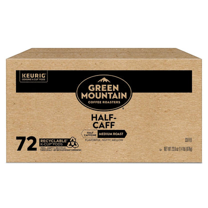 Half Caff Keurig Single-Serve K-Cup Pods, Medium Roast Coffee, 72 Count