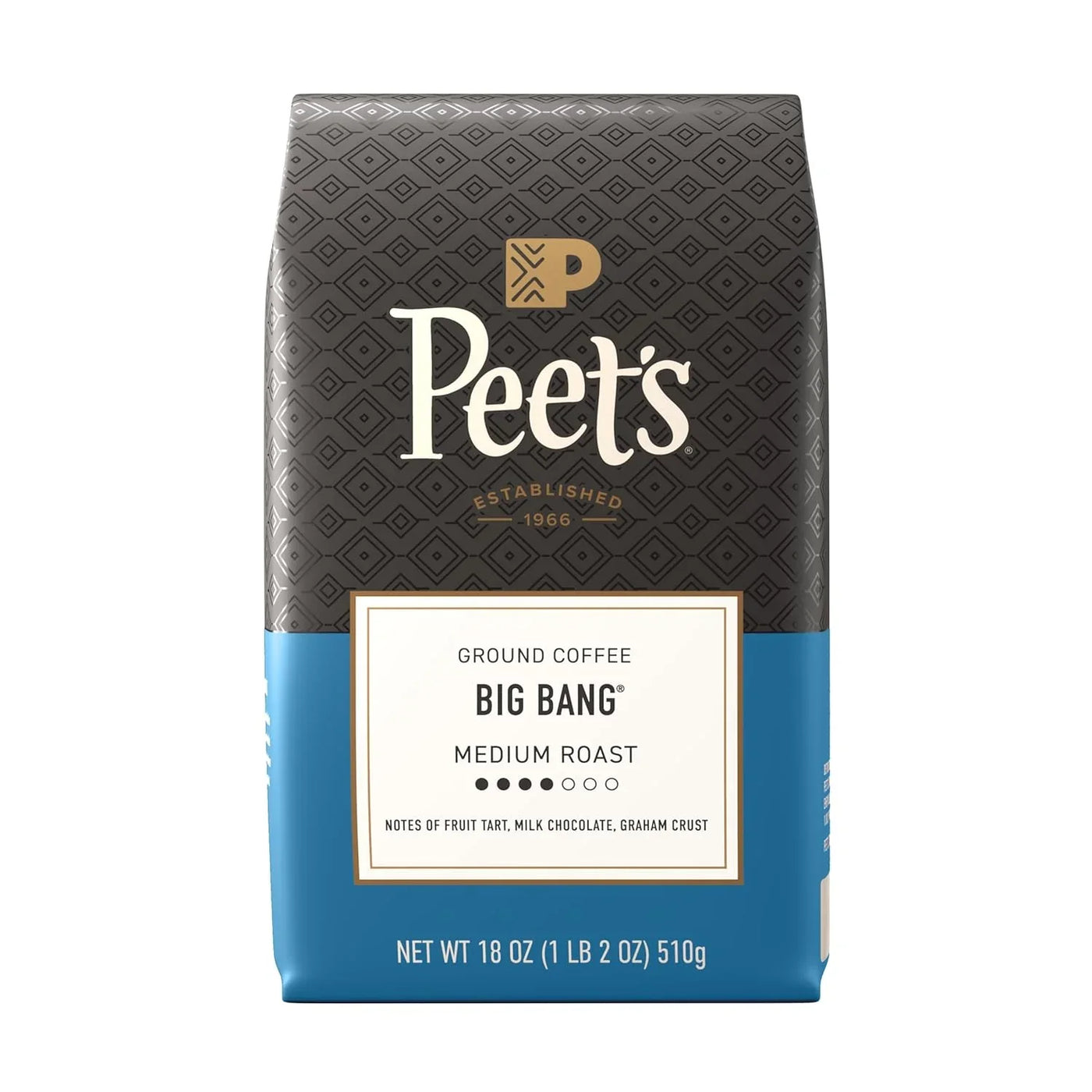 , Medium Roast Ground Coffee, 100% Arabica Coffee - Big Bang 18 Ounce Bag