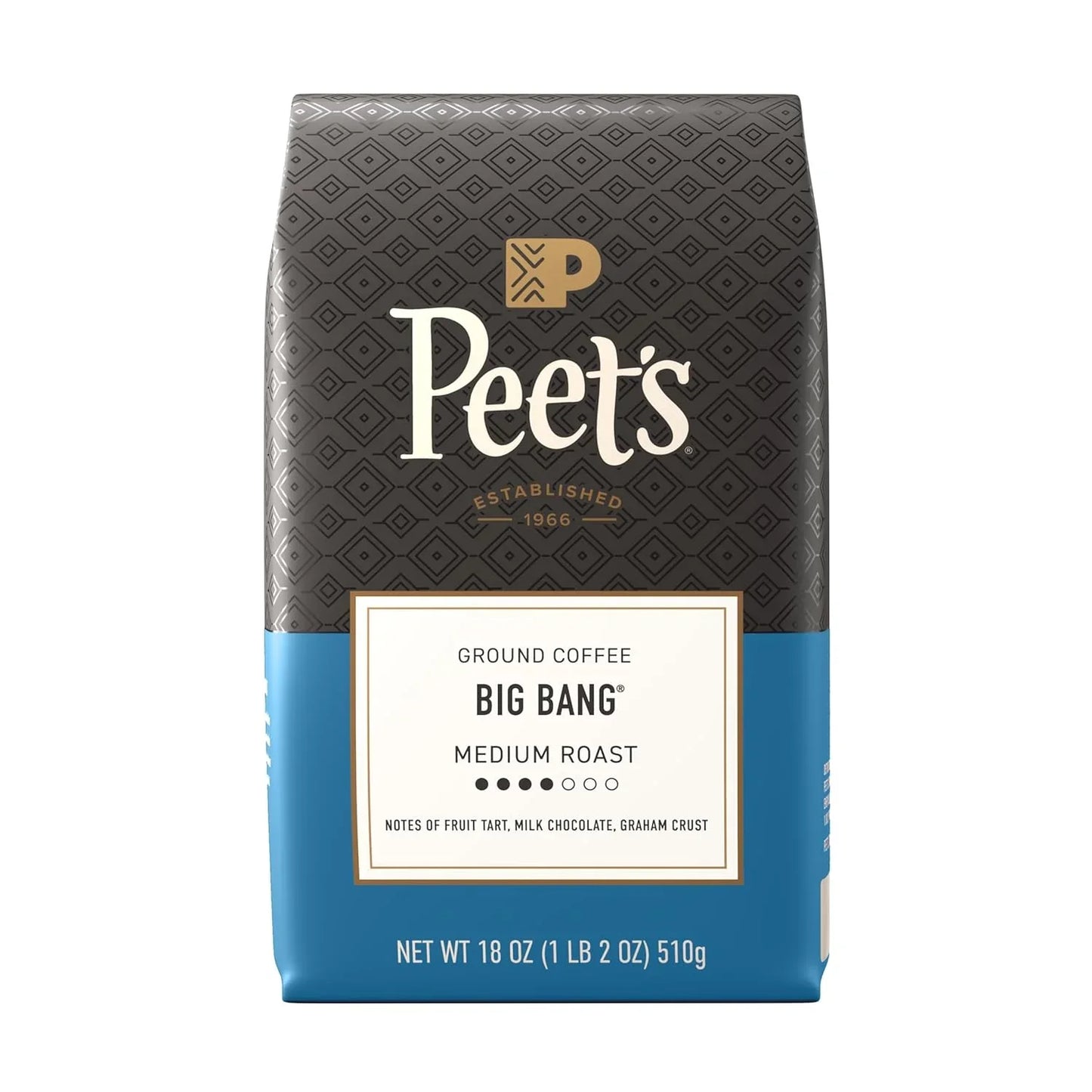 , Medium Roast Ground Coffee, 100% Arabica Coffee - Big Bang 18 Ounce Bag