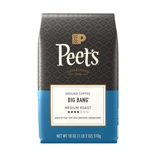 , Medium Roast Ground Coffee, 100% Arabica Coffee - Big Bang 18 Ounce Bag