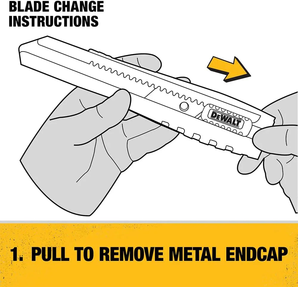 Utility Knife, Heavy Duty Cutter with Snap-Off Blade, 18Mm (DWHT10038)