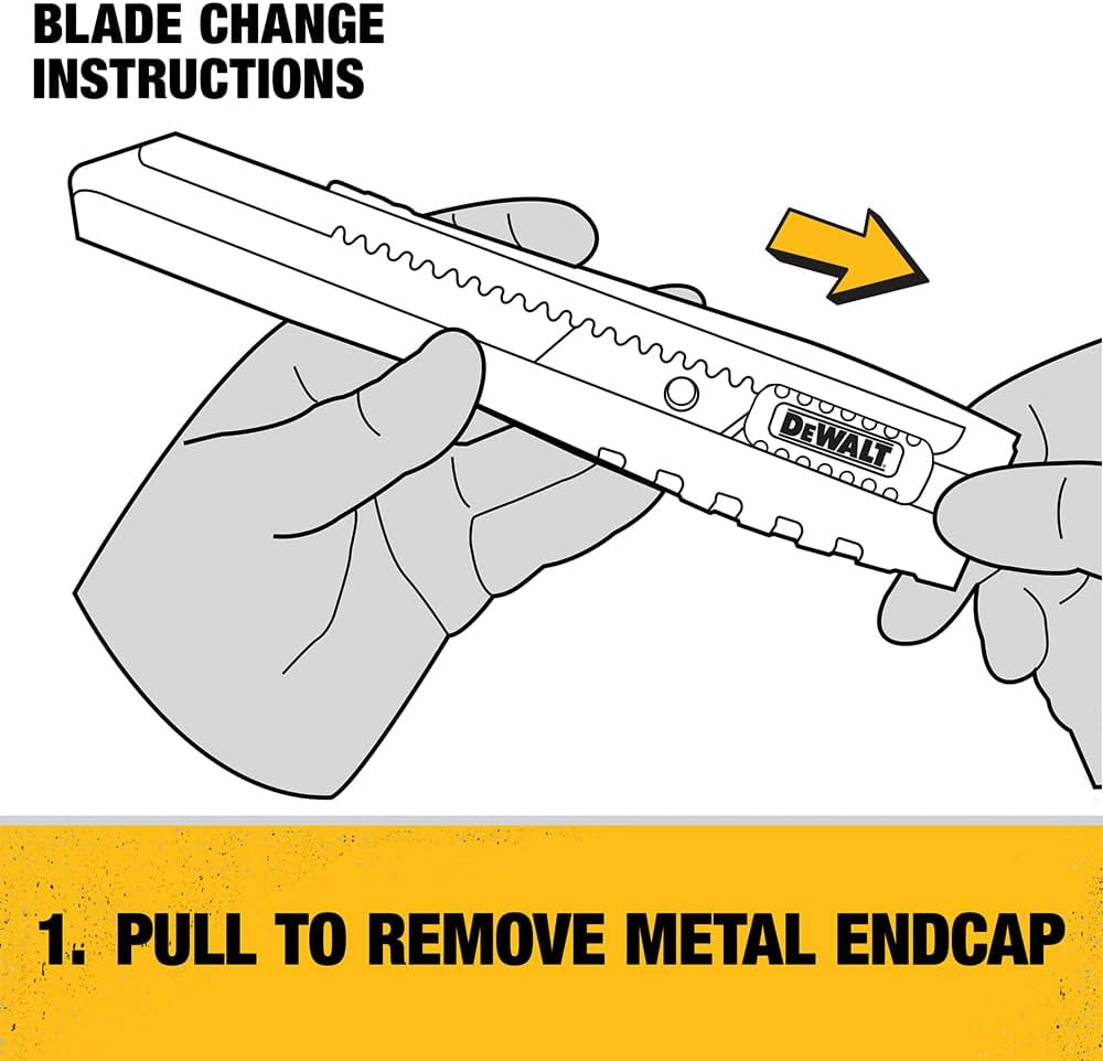 Utility Knife, Heavy Duty Cutter with Snap-Off Blade, 18Mm (DWHT10038)