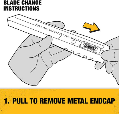 Utility Knife, Heavy Duty Cutter with Snap-Off Blade, 18Mm (DWHT10038)