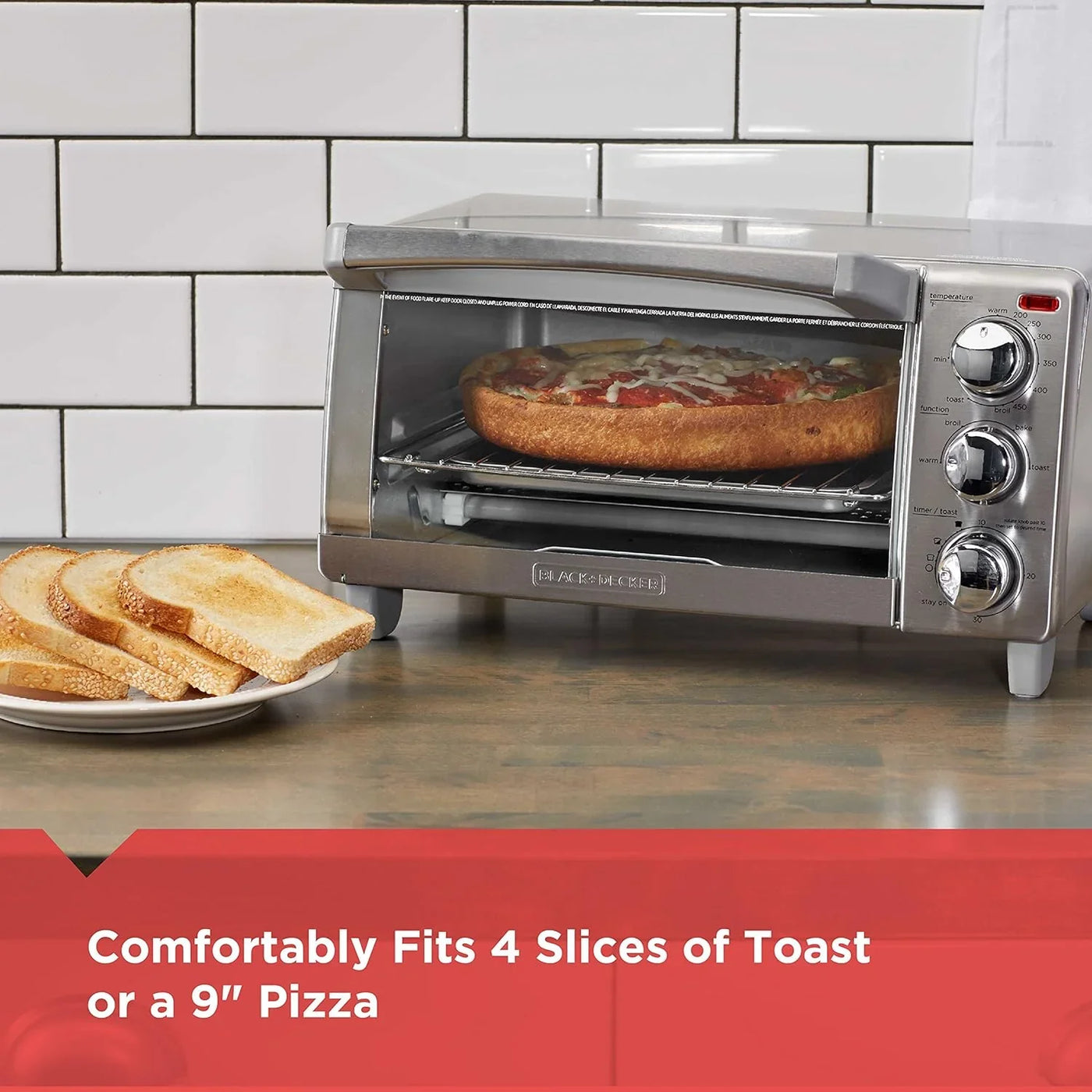 4-Slice Toaster Oven with Natural Convection, Stainless Steel, TO1760SS (TO1760SST-1)