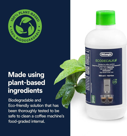 Ecodecalk Descaler, Universal Descaling Solution for Coffee & Espresso Machines, 16.90 Oz (5 Uses)