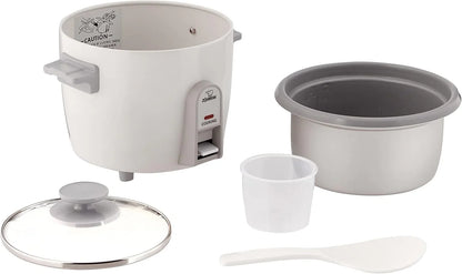 3 Cup Rice Cooker/Steamer ( White)