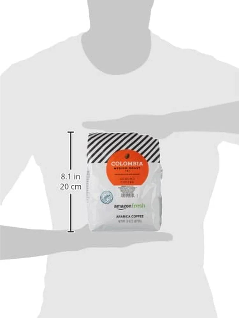 , Colombia Ground Coffee, Medium Roast, 32 Oz