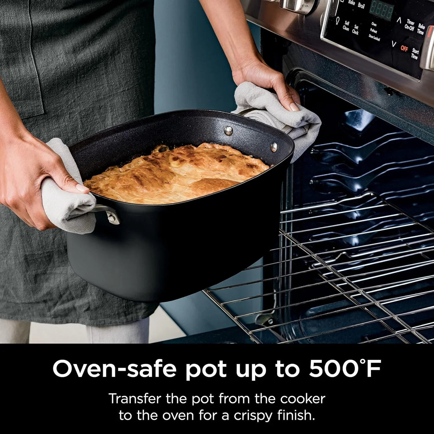 ® 12-In-1 Possiblecooker™ plus | 8.5-Qt - Sous Vide & Proof Multi-Cooker | Slow Cooker, Dutch Oven & More | Glass Lid & Integrated Spoon | Nonstick | Oven Safe Pot to 500°F | Black | MC1010
