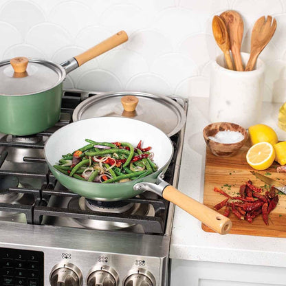 Cardamom Ceramic Nonstick 10 Inch Wok
