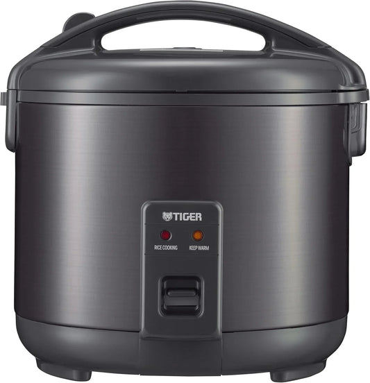 JNP-S18U-KY 10 Cup Capacity White Rice Cooker with Non-Stick Inner Pot, Retractable Power Cord, and Keep Warm up to 12 Hours (Obsidian Black)