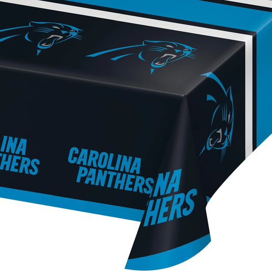 Carolina Panther Plastic Tablecloths, 3 Ct, Officially Licensed