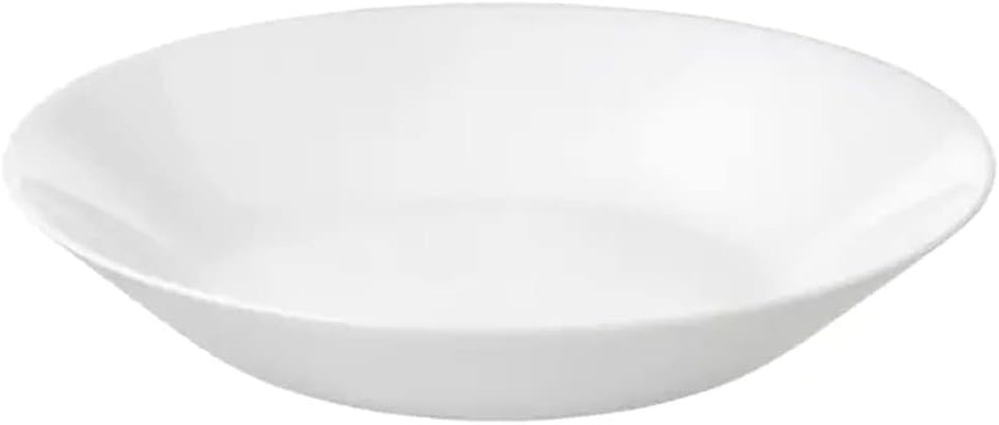 OFTAST Kitchen & Dining, Tempered Opal Glass Classic Deep Dish Plates (20Cm) Pack of 6Pc