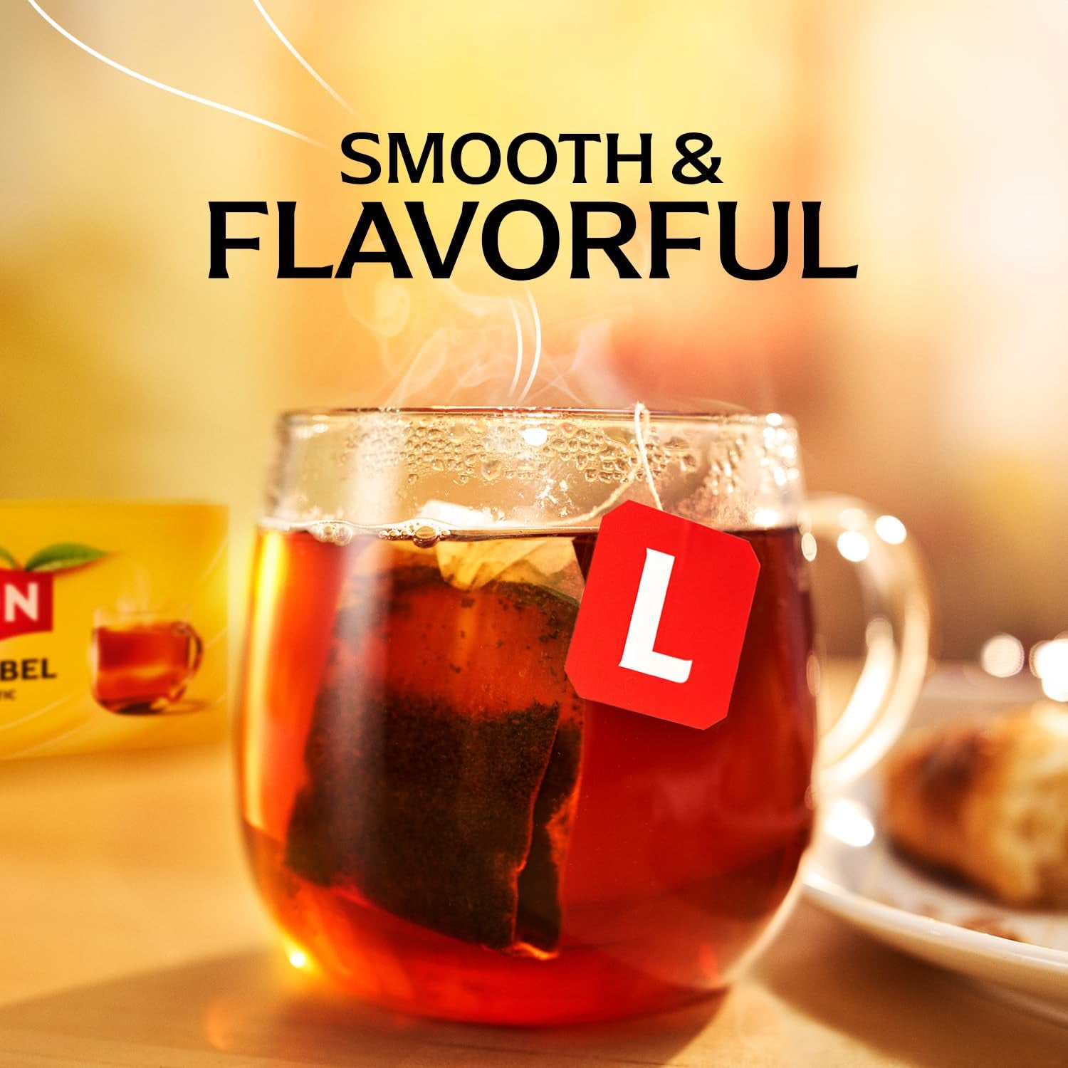 Black Tea Bags, Hot or Iced High Caffeine Tea, 100 Total Bags