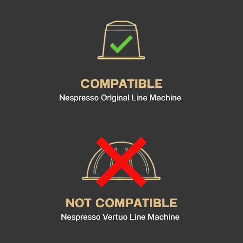 Compatible with Nespresso Original Line, not Vertuo Line machines