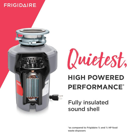 3/4 HP Corded Garbage Disposal for Kitchen Sinks | FF75DISPC1