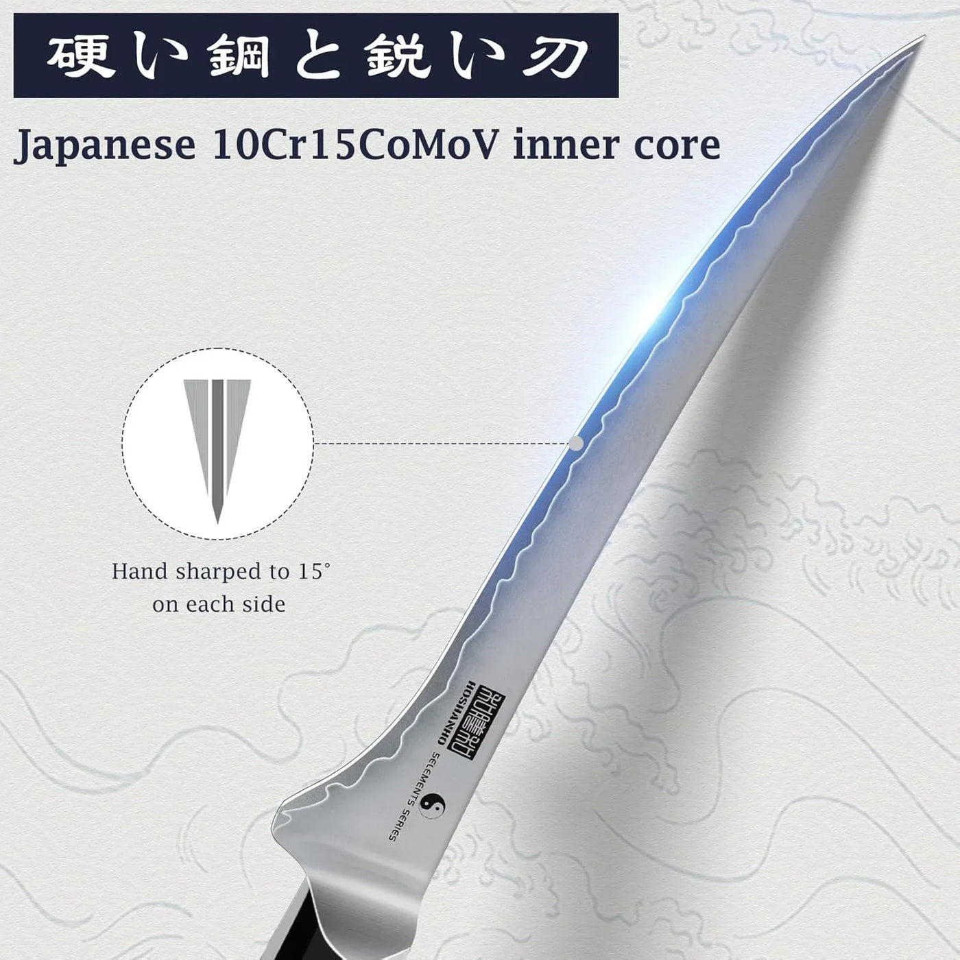 Fillet Knife 7 Inch, Japanese High-Carbon Steel Boning Knife for Meat Chicken Cutting, Razor Sharp Fish Fillet Knives with Ergonomic Red Sandalawooden Handle