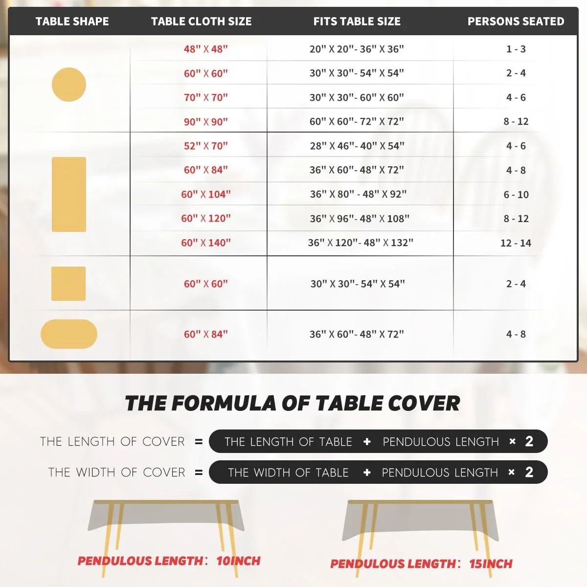 Spring Summer Tablecloth 60X120 Inch Rectangular, Wild Flowers Floral Table Cover for Party Picnic Dinner Decor