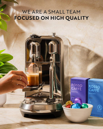 120 Espresso Coffee Pods for Nespresso Original Machines, Premium Capsules, Variety Value Pack 6 Flavors, Rich Breakfast to Intense Roasts