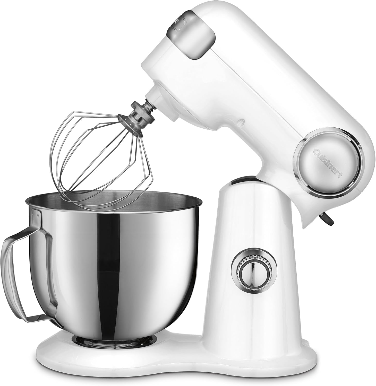 Stand Mixer, 12 Speed, 5.5 Quart Stainless Steel Bowl, Chef’S Whisk, Mixing Paddle, Dough Hook, Splash Guard W/ Pour Spout, White Linen, SM-50NAS, Manual