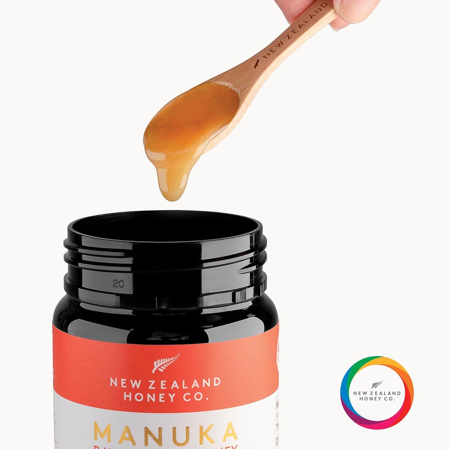 . Manuka Honey Bamboo Spoon 4.7" (12Cm)
