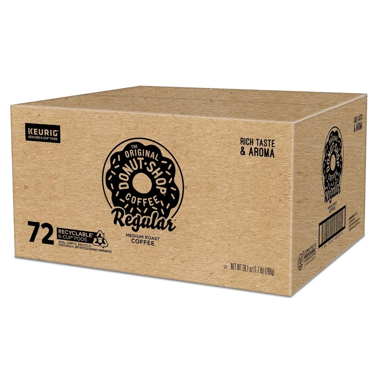 Regular Keurig Single-Serve K-Cup Pods, Medium Roast Coffee, 72 Count