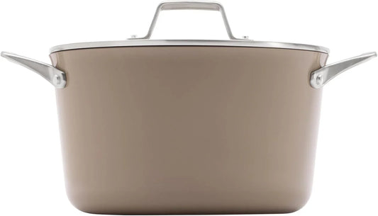 ® Premier Ceramic Nonstick 7-Qt. Dutch Oven with Lid, Mushroom Grey