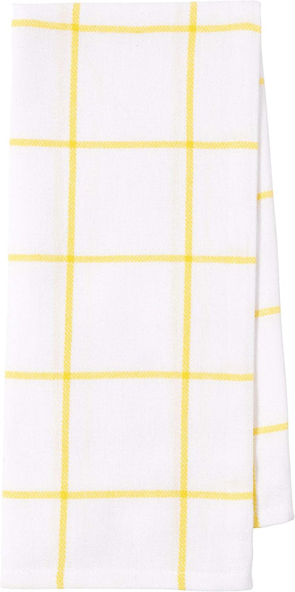 Pantry Lemons All over Kitchen Dish Towel Set of 4, Cotton, 18 X 28-Inch