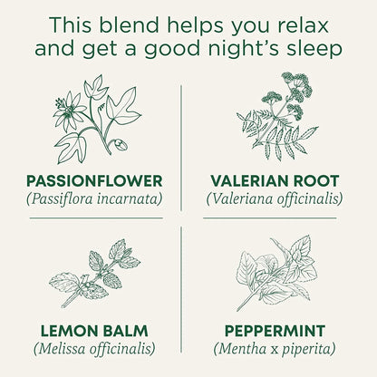 Organic Nighty Night Extra Tea with Valerian Root for Relaxation, 16 Tea Bags (Pack of 1)