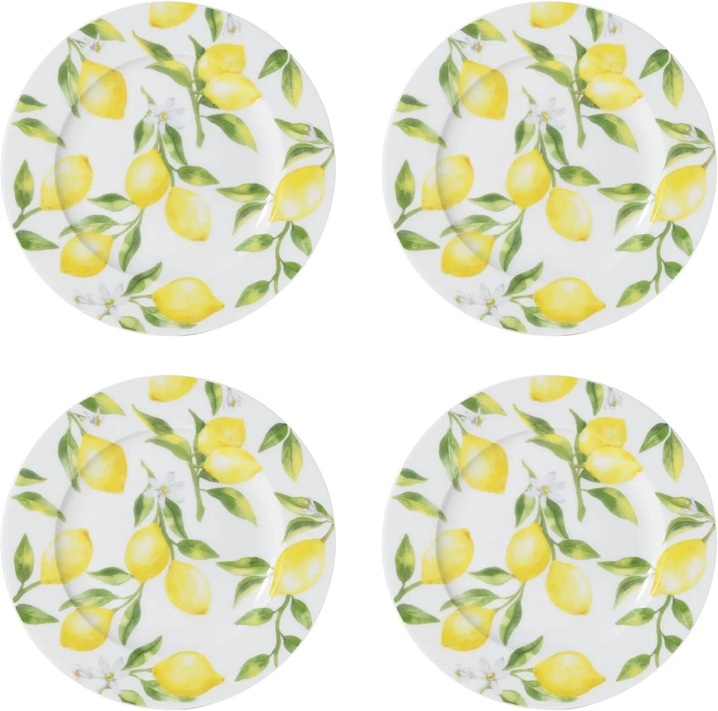 Lemons 16-Piece Dinnerware Set, Service for 4, Multicolor