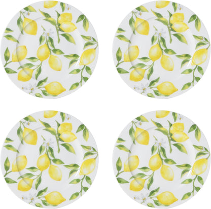Lemons 16-Piece Dinnerware Set, Service for 4, Multicolor
