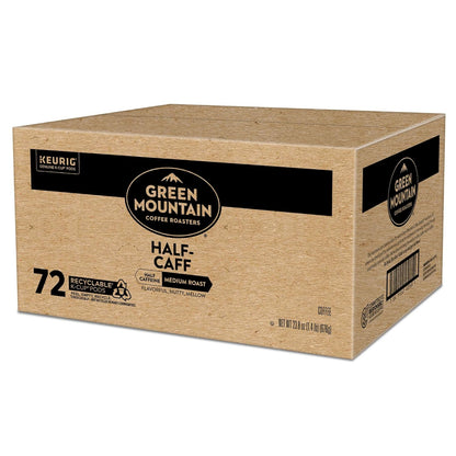 Half Caff Keurig Single-Serve K-Cup Pods, Medium Roast Coffee, 72 Count