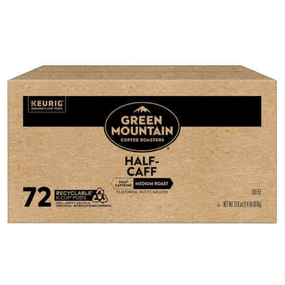 Half Caff Keurig Single-Serve K-Cup Pods, Medium Roast Coffee, 72 Count