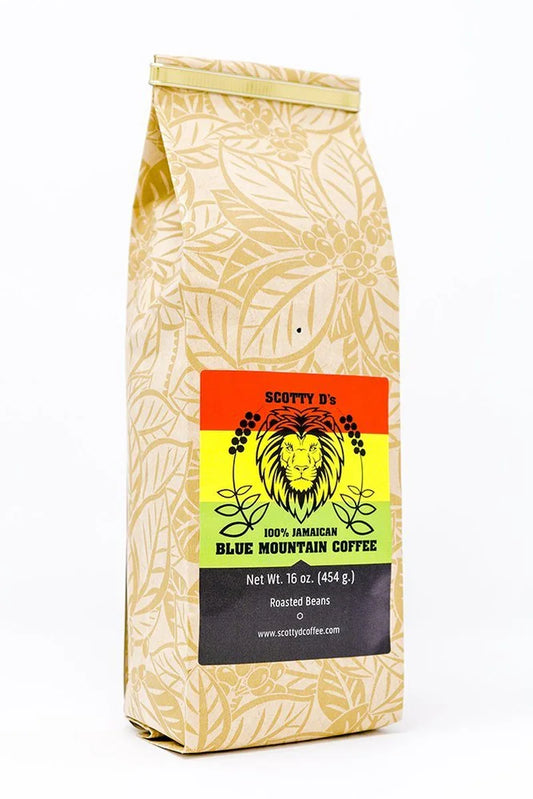 100% Blue Mountain Coffee-16 Oz. (Medium Roast)(Whole Bean)