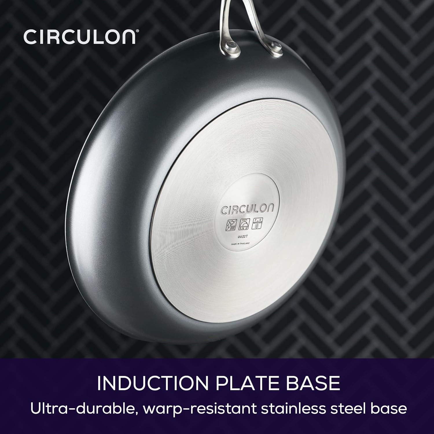 A1 Series with Scratchdefense Technology Nonstick Induction Frying Pan/Skillet, 12 Inch, Graphite