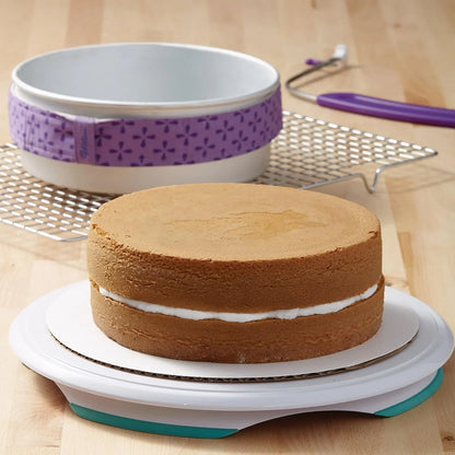2-Piece 9 X 2 Inch round Cake Baking Pan Set, Even Heating Aluminum Bakeware for Tiered & Layered Cakes, Made without PFAS, Packaging May Vary