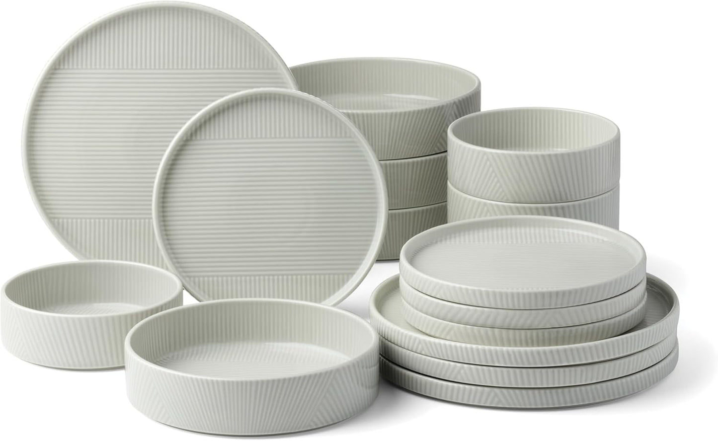 897949 Modulus 16-Piece Dinnerware Set, Vapor