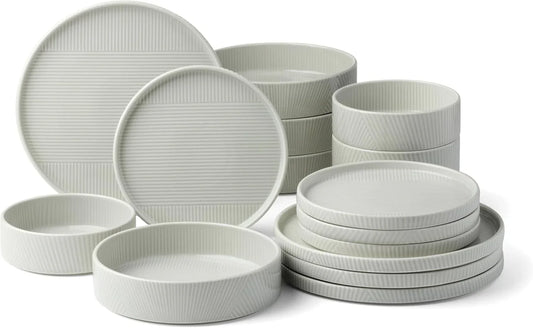 897949 Modulus 16-Piece Dinnerware Set, Vapor