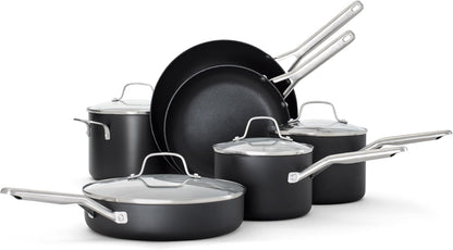 ® Hard-Anodized Nonstick 10-Piece Cookware Set