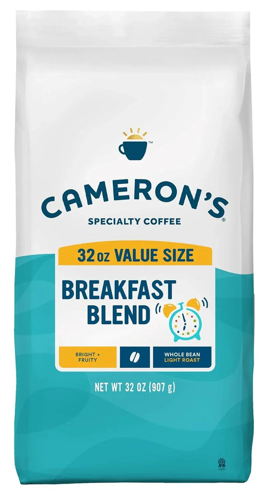 Roasted Whole Bean Coffee, Breakfast Blend, 32 Ounce
