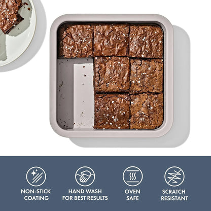 Good Grips Non-Stick Pro Ceramic Coated Metal Bakeware 9” Square Cake Pan – Storm Blue