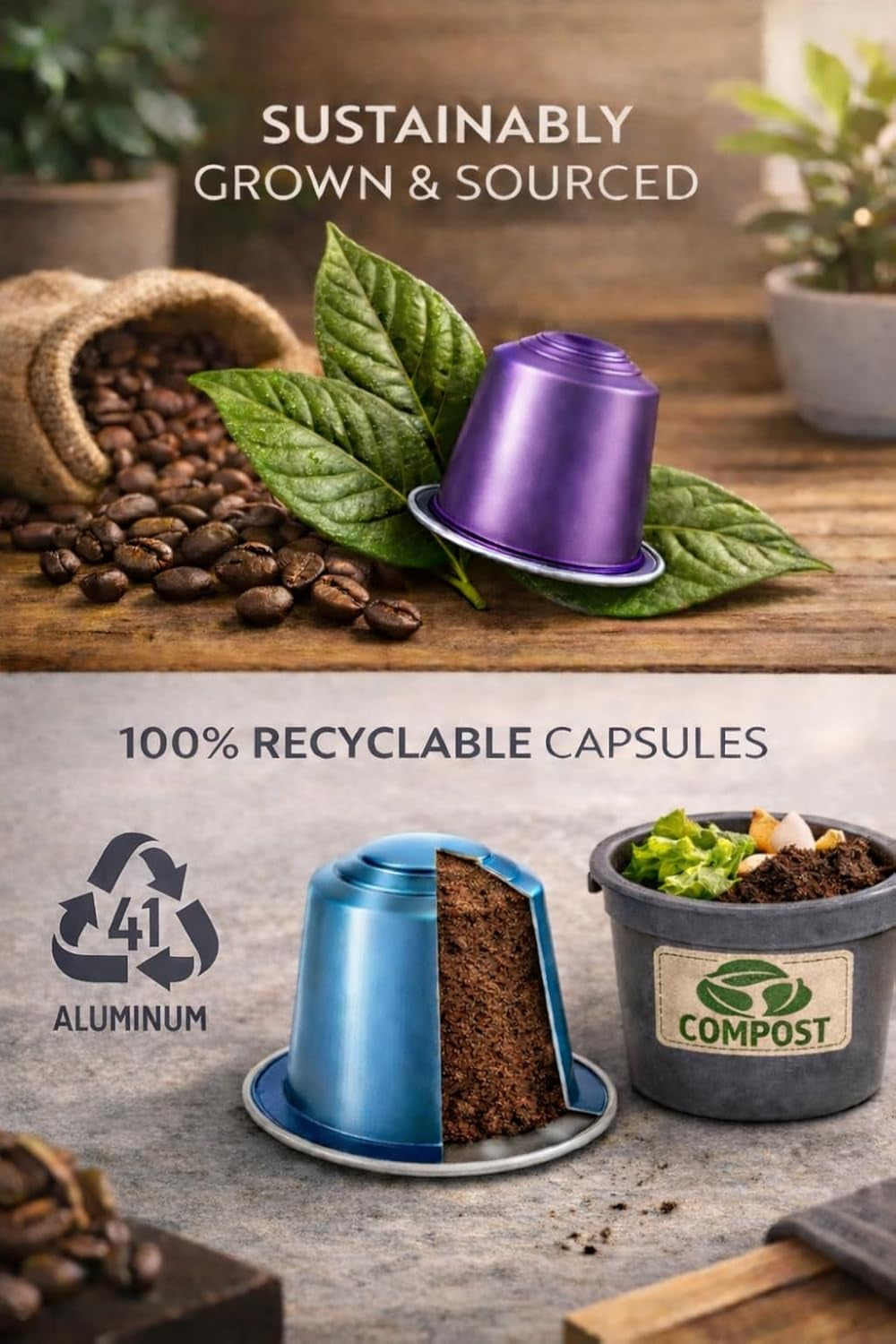 120 Espresso Coffee Pods for Nespresso Original Machines, Premium Capsules, Variety Value Pack 6 Flavors, Rich Breakfast to Intense Roasts