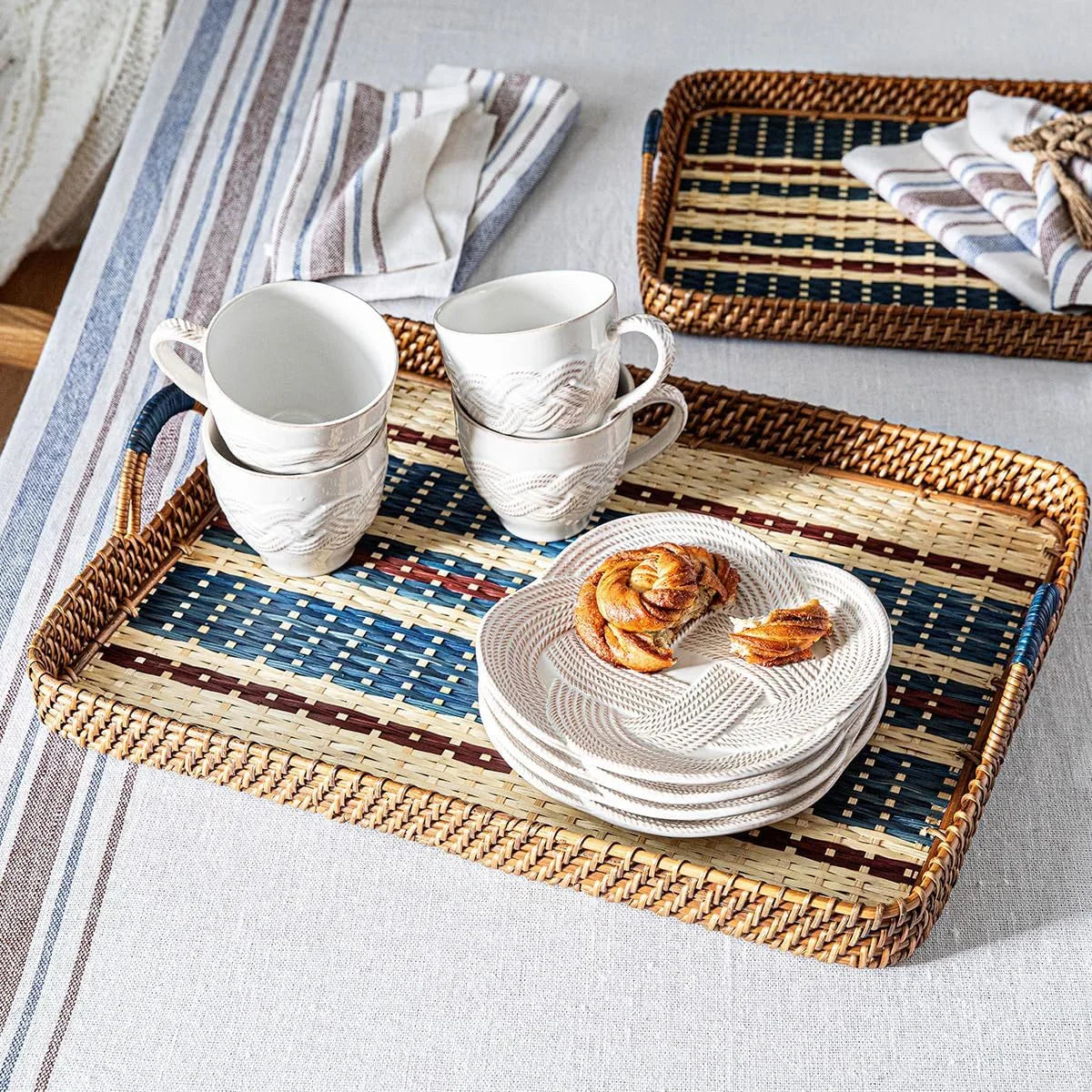 Le Panier Mystic Knot Dessert/Salad Plate - Whitewash