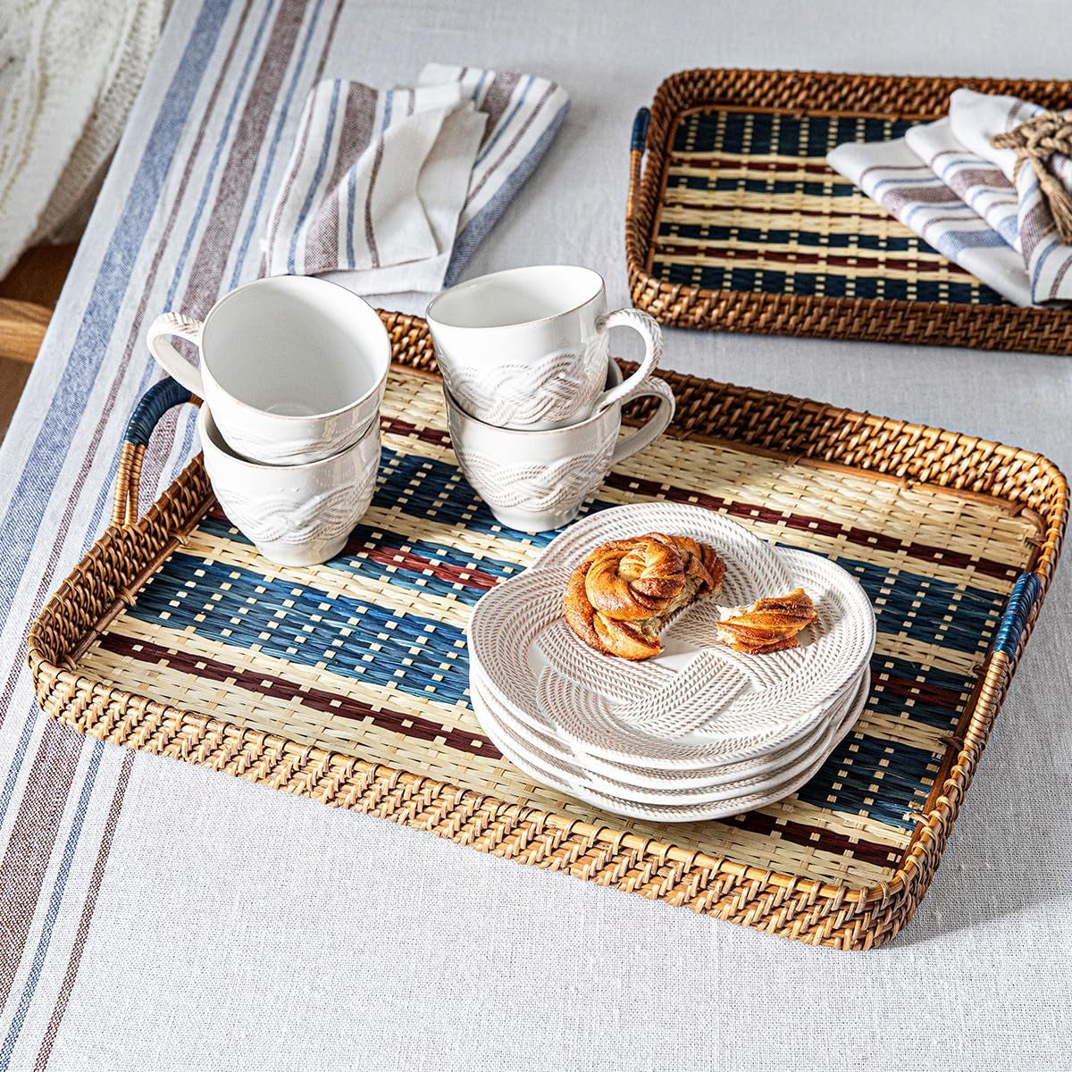 Le Panier Mystic Knot Dessert/Salad Plate - Whitewash