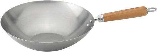 Carbon Steel Wok Stir Fry Pan, 12-Inch