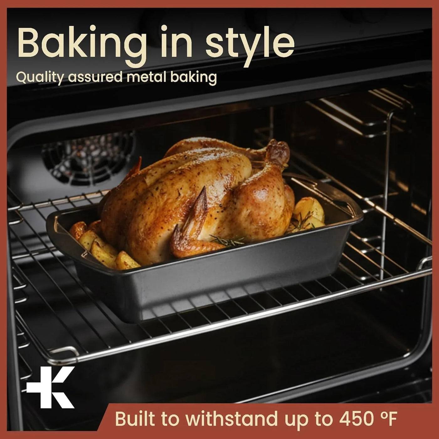 Bakken- Swiss Loaf Pan Set 4-Piece - Deluxe Nonstick Carbon Steel Bakeware for Perfect Bread and Cakes – Dishwasher Safe, Premium Pans for Home Baking