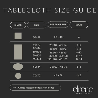 Home Fashions Caiden Elegance Damask Waterproof, Stain & Wrinkle Resistant Fabric Tablecloth, 52" X 52" Square, Silver