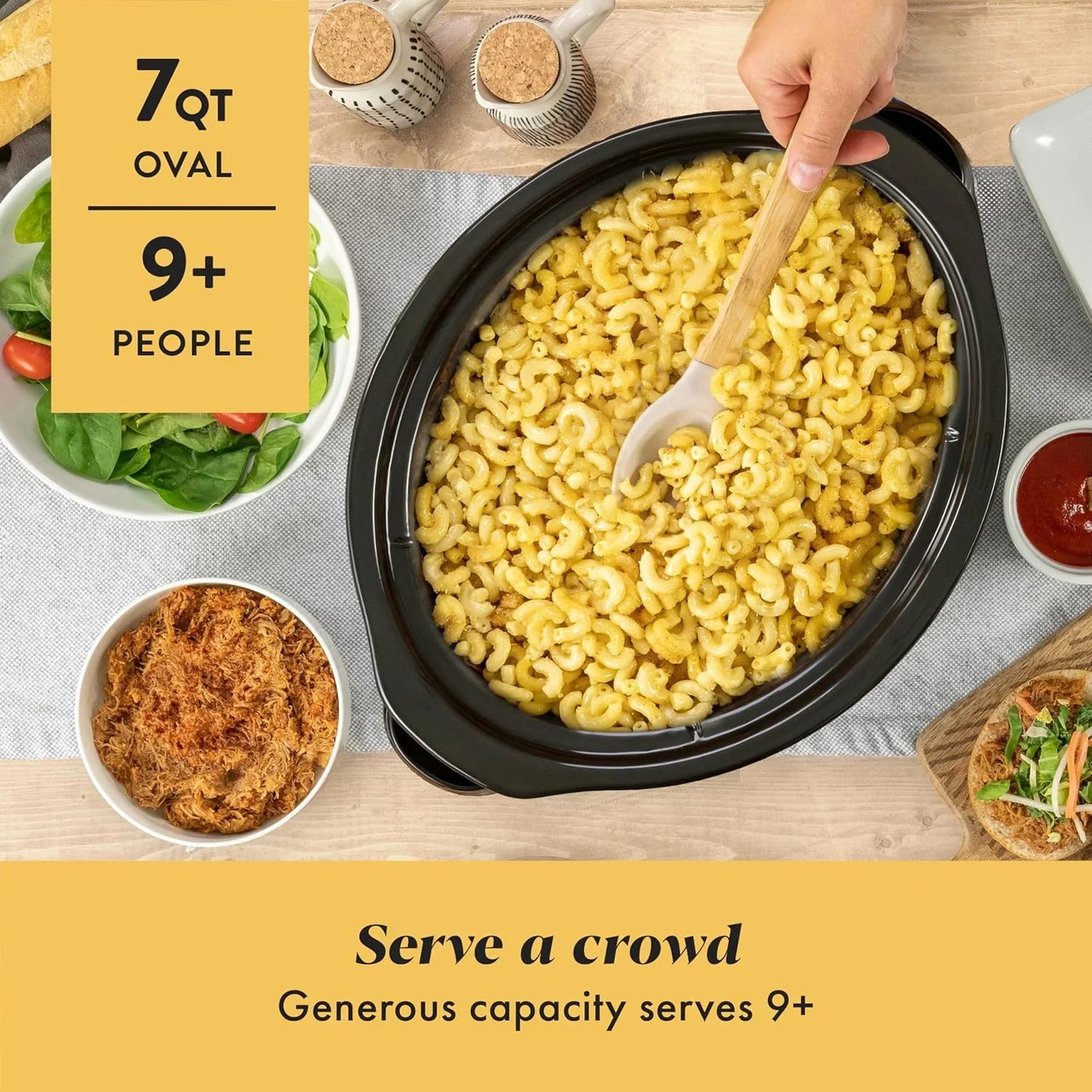 6 Quart Cook & Carry Programmable Slow Cooker with Digital Timer Stainless Steel (CPSCVC60LL-S) Pack of 1
