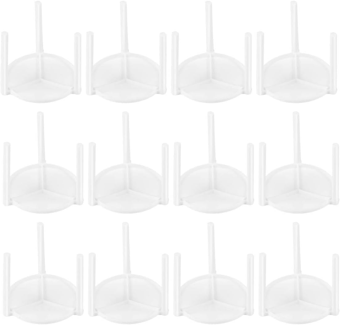 100Pcs Stand White Plastic Pizza Tripod Stack for Restaurant Container Pizza Boxes