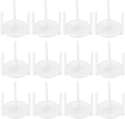 100Pcs Stand White Plastic Pizza Tripod Stack for Restaurant Container Pizza Boxes