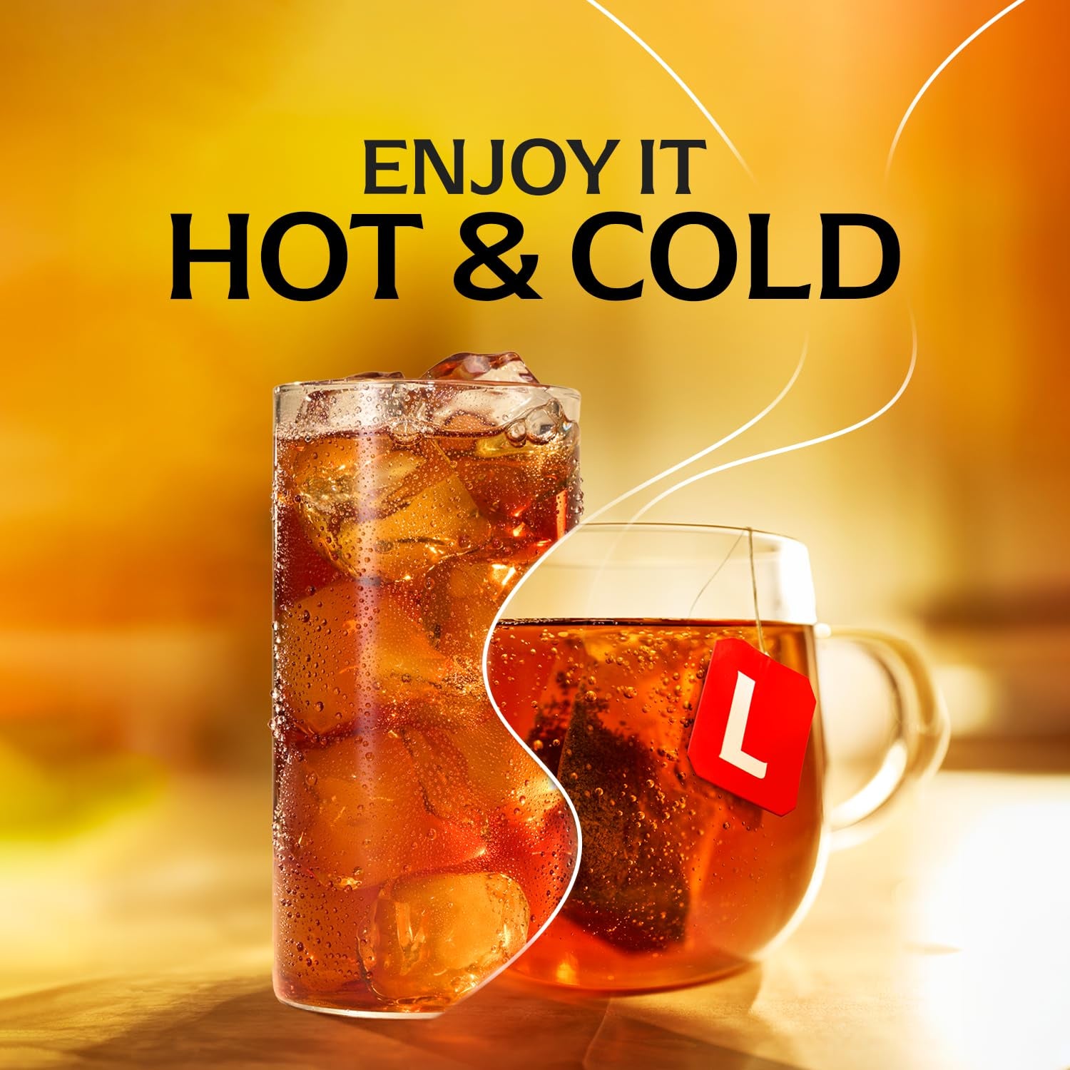 Black Tea Bags, Hot or Iced High Caffeine Tea, 100 Total Bags
